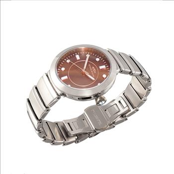 ONISS SWISS MOV'T. BROWN MOTHER OF PEARL DIAL, AUSTRIAN CRYSTAL, ON5559-12BNRG  - RETAIL AT (MSRP:$550.00)