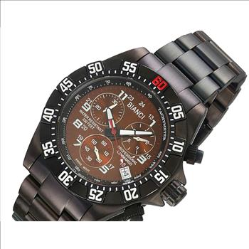 ROBERTO BIANCI Men's Fontana Chronograph Black-IP Tone  RB18765, Retail at (MSRP:$495.00)