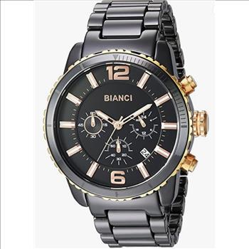 ROBERTO BIANCI Men's , Swiss Chronograph, Black High Tech Ceramic, Rosetone , RB58751  - Retail at MSRP: $395.00