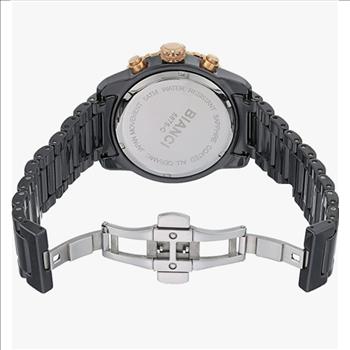 ROBERTO BIANCI Men's , Swiss Chronograph, Black High Tech Ceramic, Rosetone , RB58751  - Retail at MSRP: $395.00