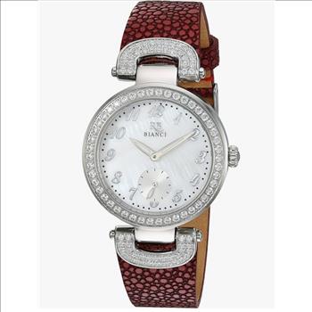 Roberto Bianci, Stainless steel case, Leather strap, White mother of pearl dial, Retail at (MSRP:$350.00)