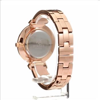 Roberto Bianci Women Stainless steel bracelet, Black dial, Quartz movement, Retaiil at (MSRP:$350.00)
