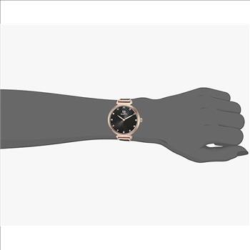 Roberto Bianci Women Stainless steel bracelet, Black dial, Quartz movement, Retaiil at (MSRP:$350.00)