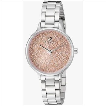 Roberto Bianci Women's Quartz, Silver-Pink, Model: RB0245 Retal  at  (MSRP:$295.00)