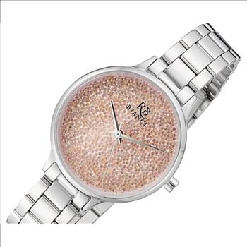 Roberto Bianci Women's Quartz, Silver-Pink, Model: RB0245 Retal  at  (MSRP:$295.00)