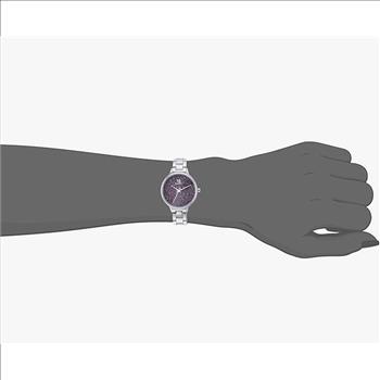Roberto Bianci Women's  Stainless steel cas and bracelet, Purple crystal dial, Quartz movement, (MSRP: $295.00)