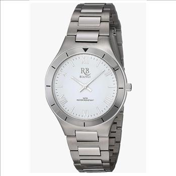 Roberto Bianci Women's Stainless steel cas and bracelet, White dial, (MSRP: $195.00)
