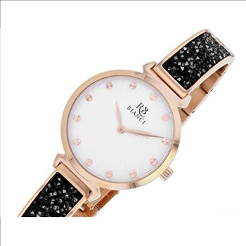 ROBERTO BIANCI Women's Stainless steel case, Stainless steel bracelet, White dial, RB0204 (MSRP: $350.00)