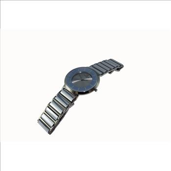 SWISS MOVEMENT, TUNGSTEN  AND STAINLESS STEEL CASE AND BAND, ON5555-77 (MTT) - RETAIL AT $795.00