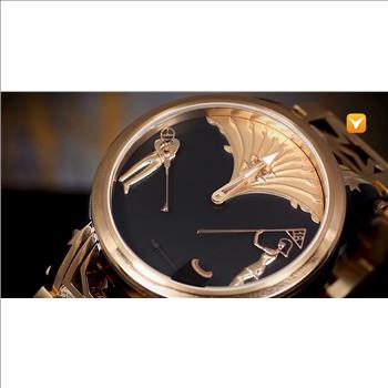 Watchstar 48MM Limited Edition Swiss Made Patented Movement Golf Watch - Rose Gold, Item No. 611697