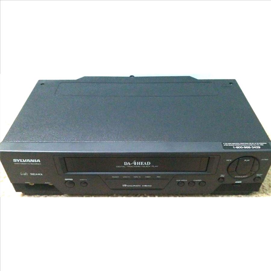 SYLVANIA 4Head VHS Player VCR Video Cassette Recorder Property Room