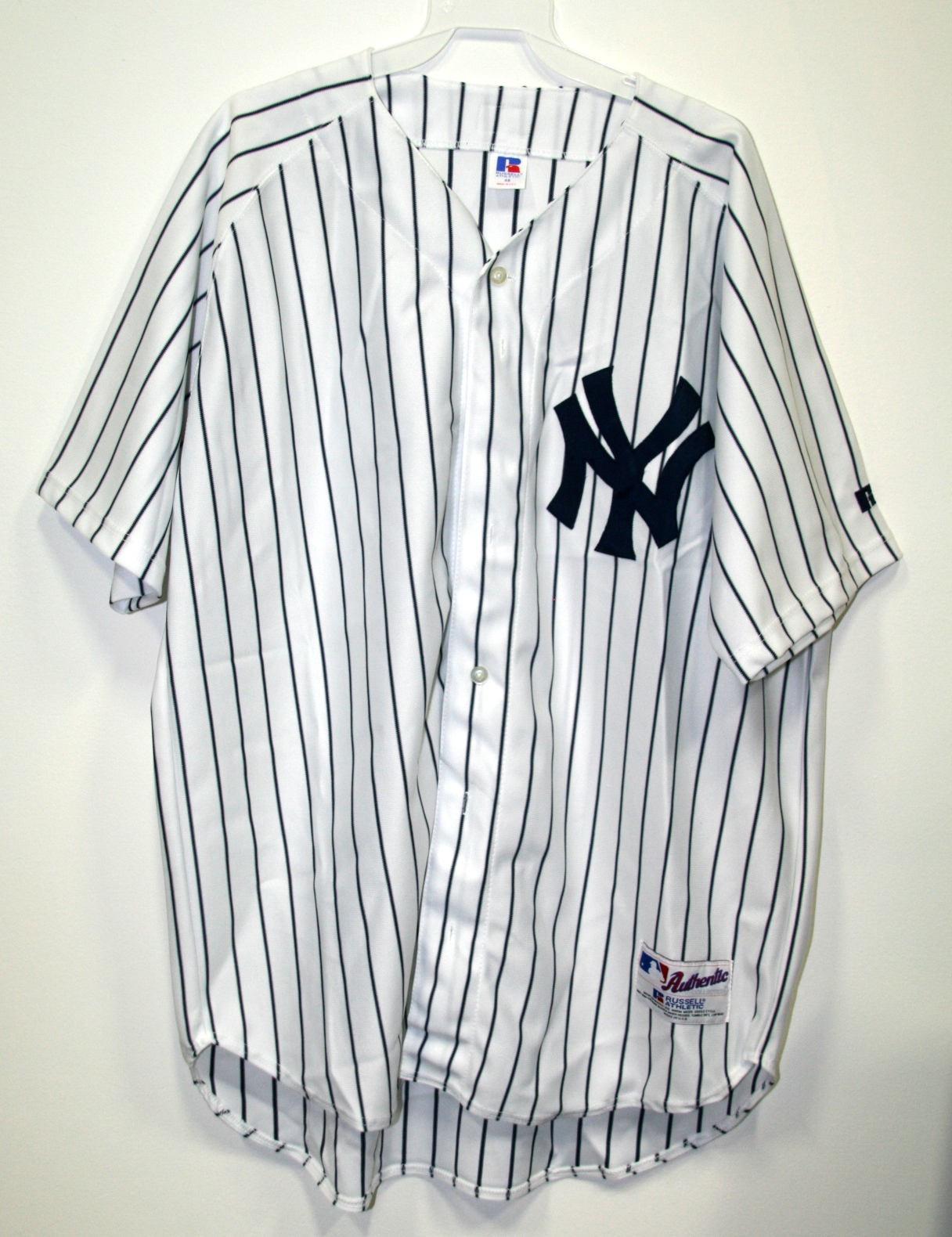 Russell Athletic New York Yankees Authentic Game Issued Home Pro Cut Jersey Size 48 Property Room