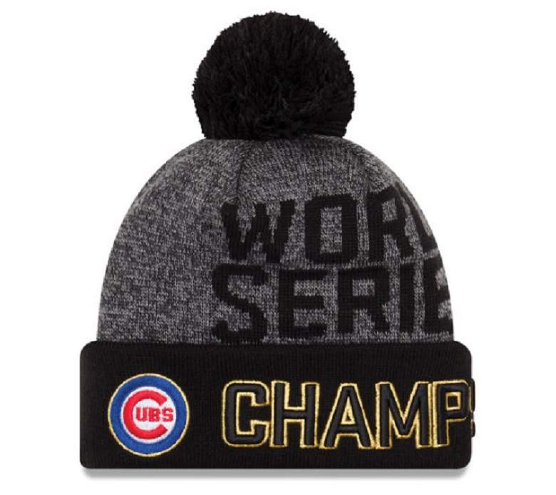 cubs championship hat