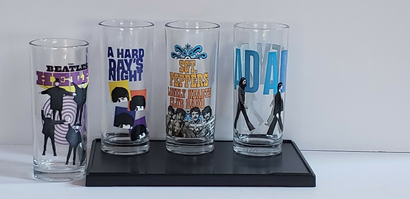 Beatles Drinking Glasses Collectible Set by Apple Corps Ltd. 2012 Set ...