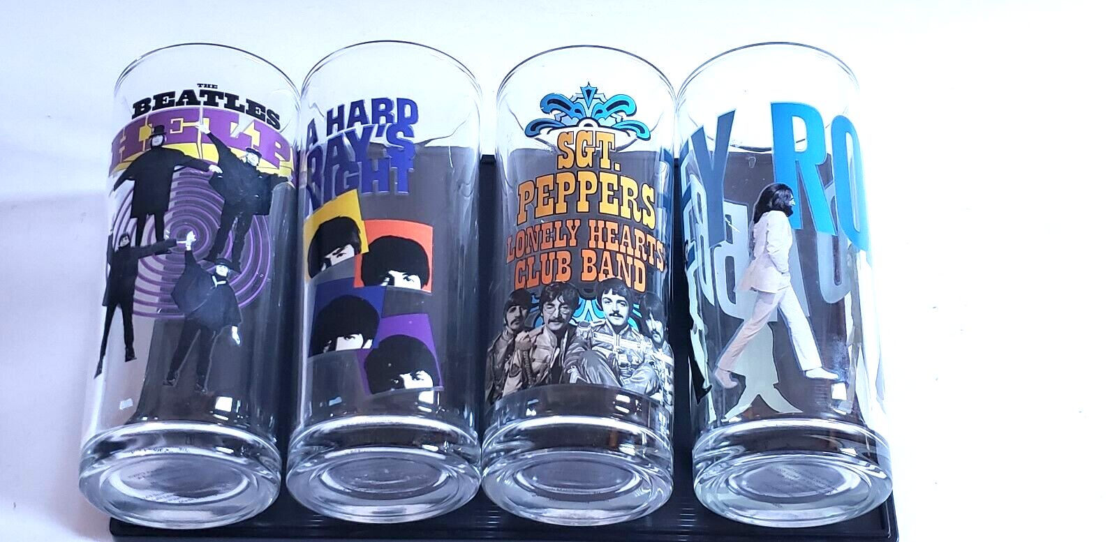 Beatles Drinking Glasses Collectible Set by Apple Corps Ltd. 2012 Set ...