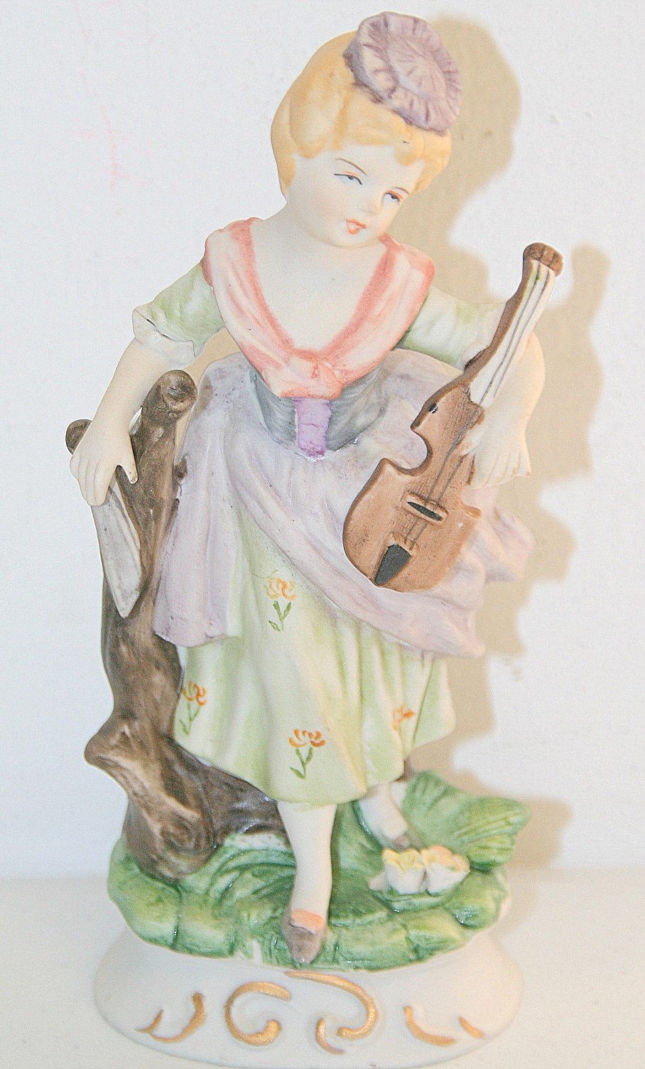 Made in Japan Vintage Victorian Era Ceramic Figurine 8" Property Room
