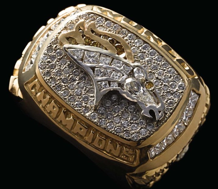 NFL Denver Broncos Super Bowl XXXII 1997 Championship Replica Ring Size ...