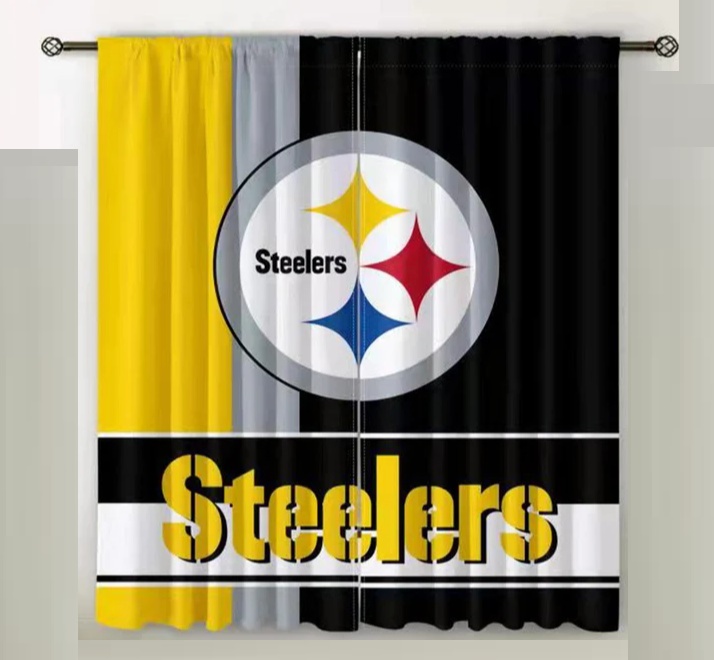 NFL Pittsburgh Steelers Limited Edition Window Curtains Property Room