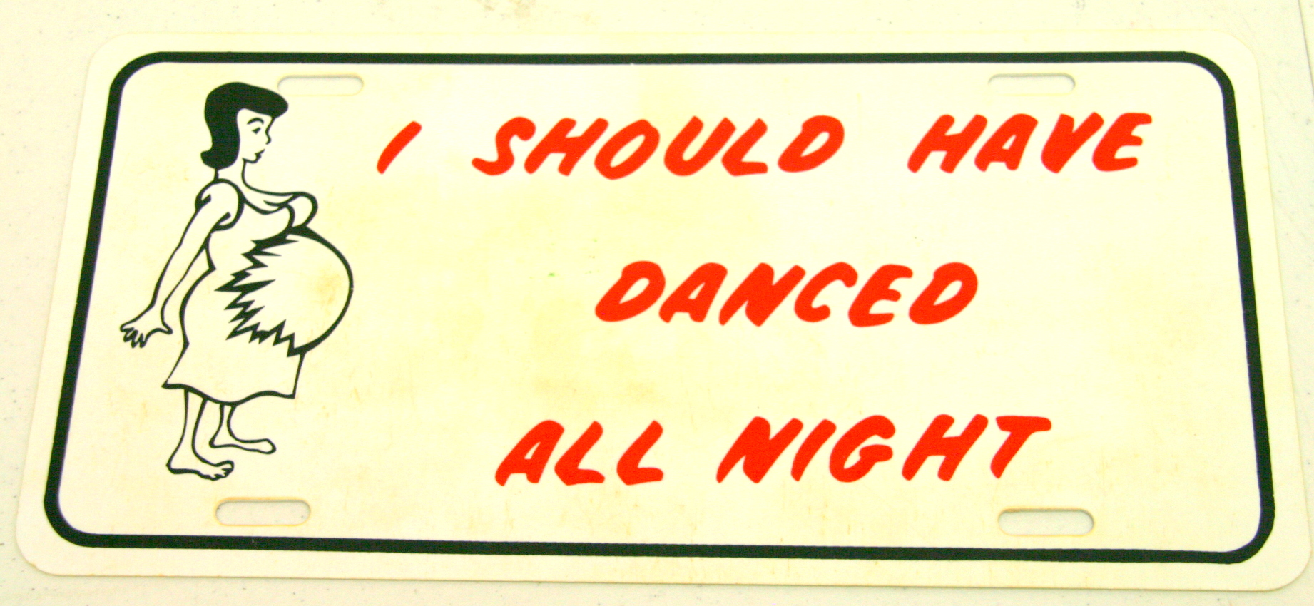 Vintage I Should Have Danced All Night Decorative License