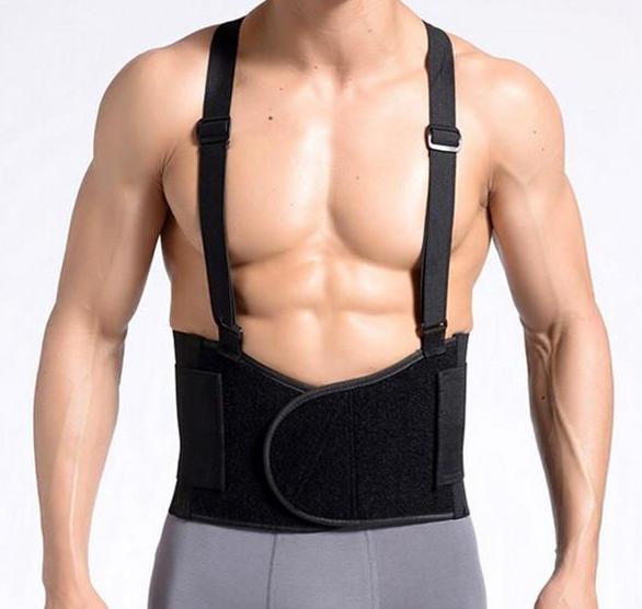 Lumbar Support with Suspenders Back Brace Belt Work Safety XLarge