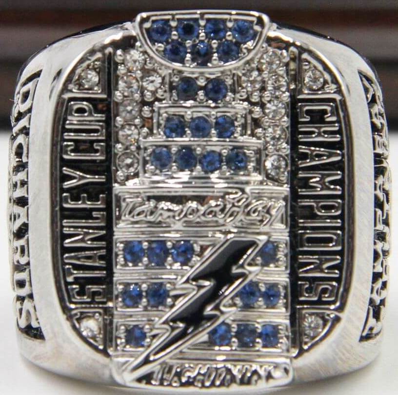 Tampa Bay Lightning Stanley Cup Championship Replica Ring Size 12