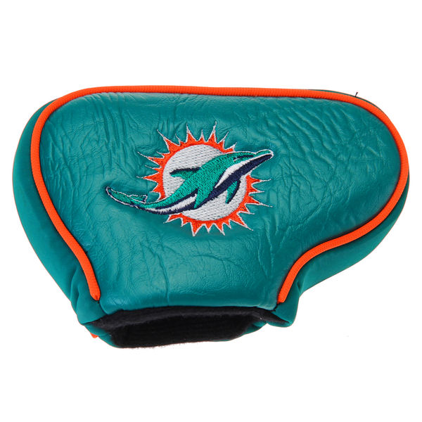 Protège-putter Golf Miami Dolphins - Design Lame (blade) - Couleurs Sarcelle/Orange/Blanc - CMC Design - Neuf