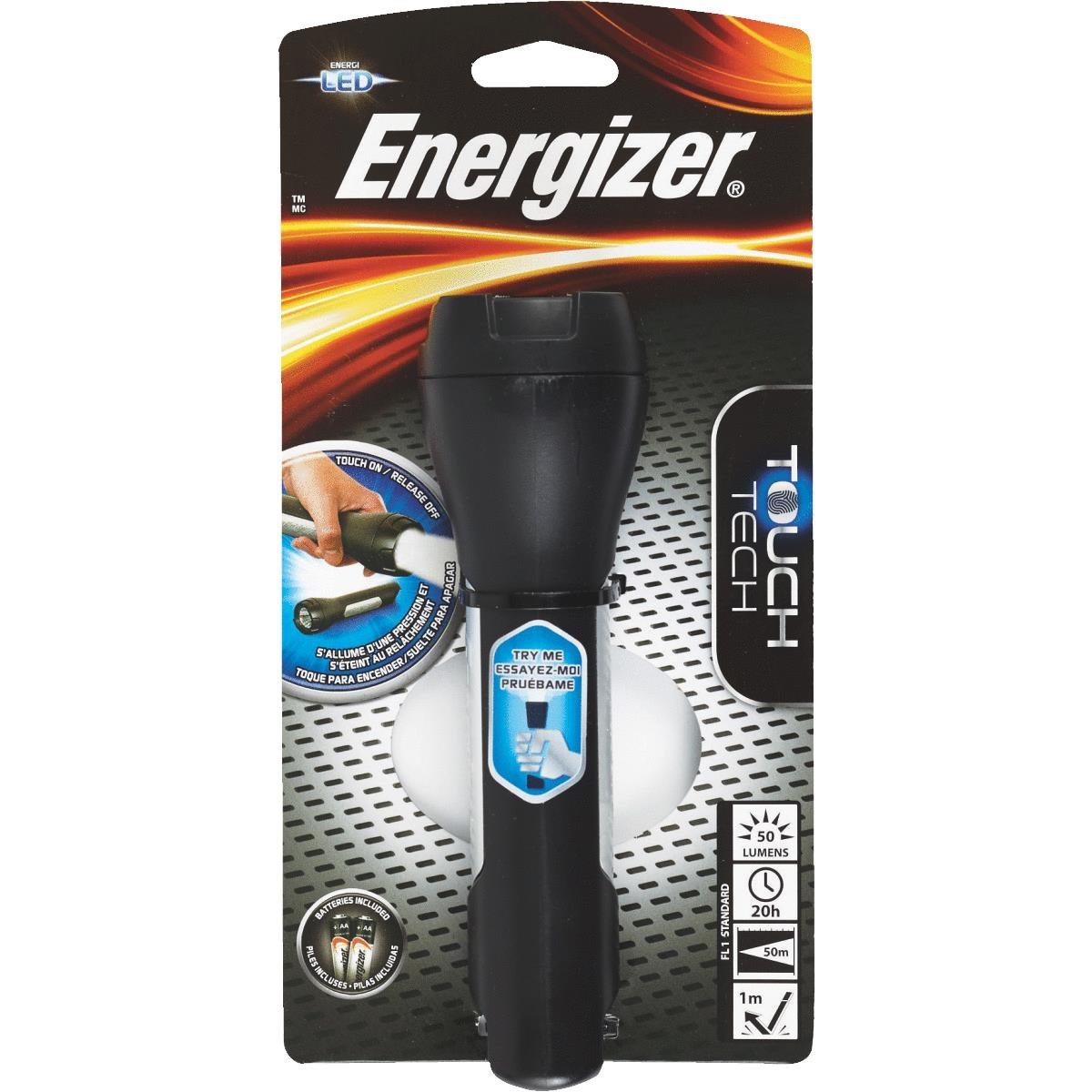New Energizer LED Touch Tech Flashlight Property Room