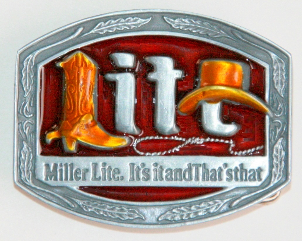miller lite belt buckle