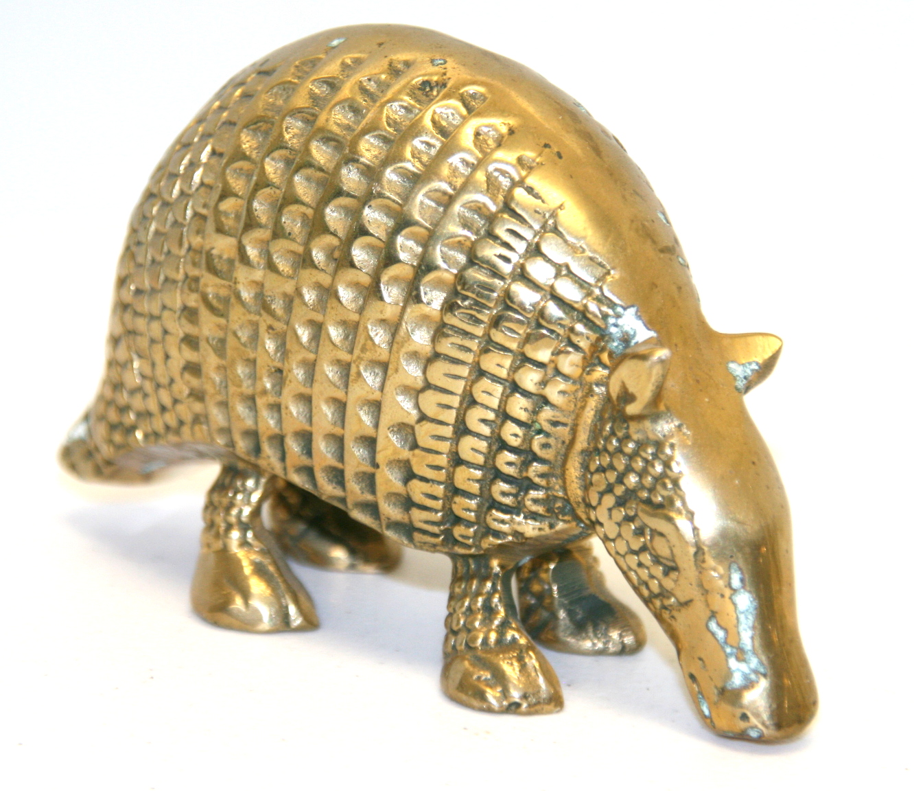 Antique Armadillo Solid Brass Property Room