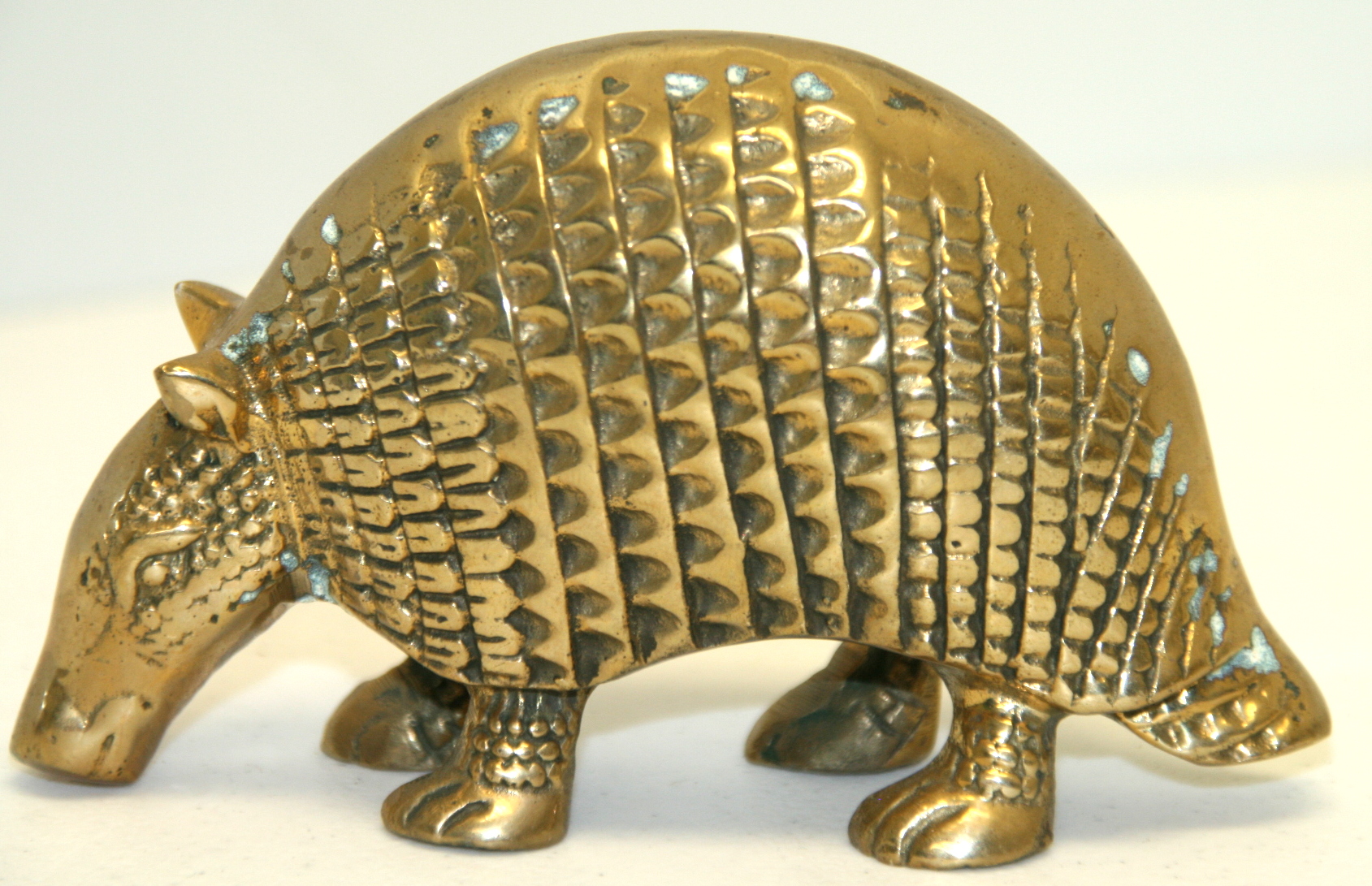 Antique Armadillo Solid Brass Property Room