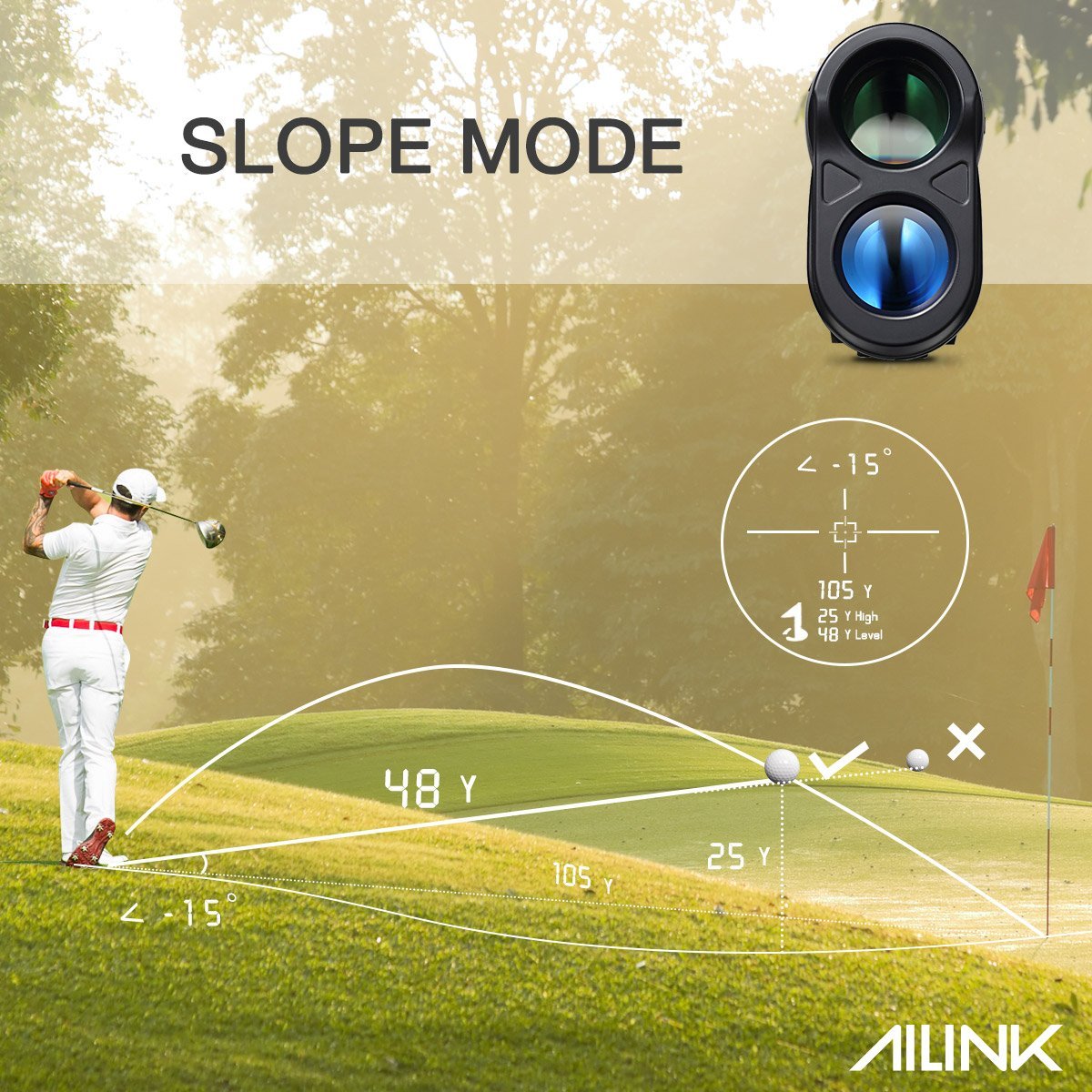 Fathers Day Laser Golf Rangefinder with Slope Retail 149.00 and Up