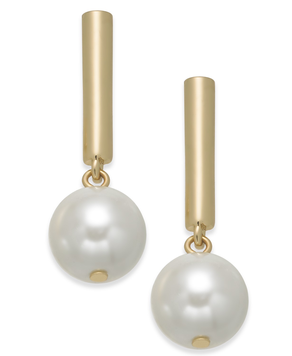 Alfani Bar & Imitation Pearl Drop Earrings Property Room