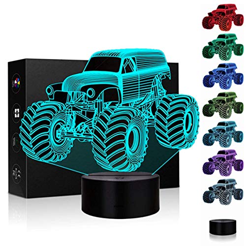 3d Illusion Lamp Night Light 7 Color Changing Touch Switch Table