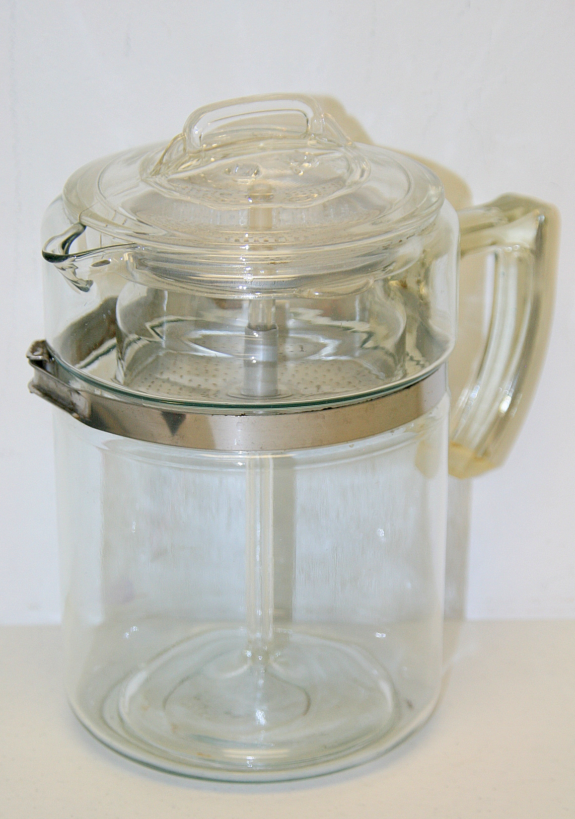 Vintage Antique Glass Coffe Percolator Circa 1960's Property Room