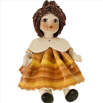 Sitting Spaghetti Hair Girl, Made in Italy