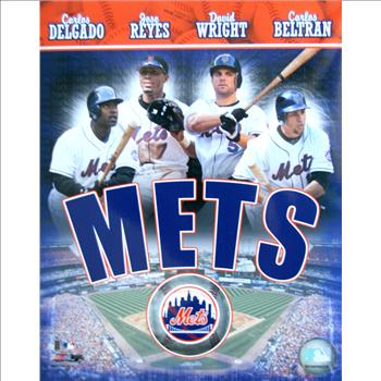 New Carlos Delgado/Jose Reyes/David Wright/Carlos Beltran New York Mets Collectible Licensed Photo