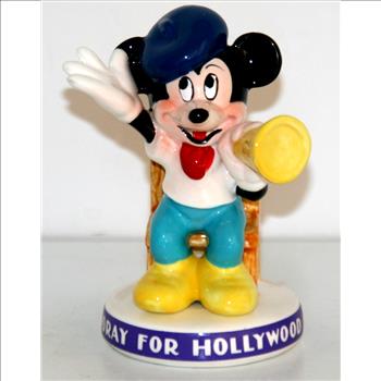 Hooray for Holywood Mickey Mouse Film Director Disney Figurine