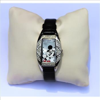 Classic Disney Mickey Mouse Crystal Rectangular Watch