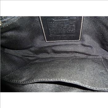 Coach Black Monogram Signature Leather Bag