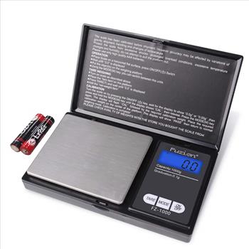 Digital Pocket Scale, High Accuracy within 1000g/0.1g, Personal Nutrition Scale with LCD Back-Lit Display, Portable travel scale for Food, Medicine, Jewelry(Battery Included)