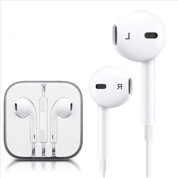 Earphones with Microphone Premium Earbuds Stereo Headphones and Noise Isolating headset Made for Apple iPhone iPod iPad -White