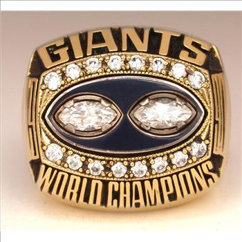 New York Giants 1990 Super Bowl XXV Championship Replica Fan Ring Size 10