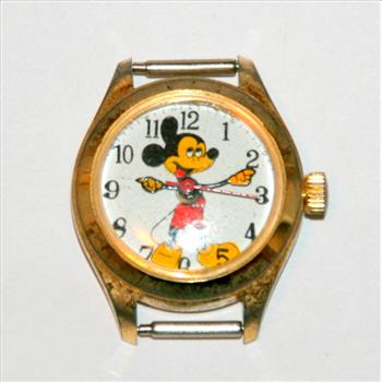 Disney Classic Silly Mickey Mouse Movable Hands Watch Face