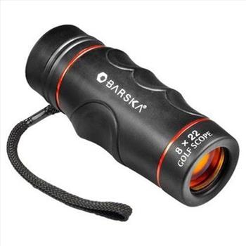 New GOLF SCOPE BARSKA 8x22 Waterproof Golf Scope Ruby Coated Optics