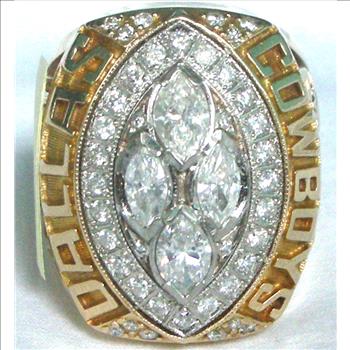 Dallas Cowboys 1993 Replica Super Bowl XXVIII Championship Ring, Size 11