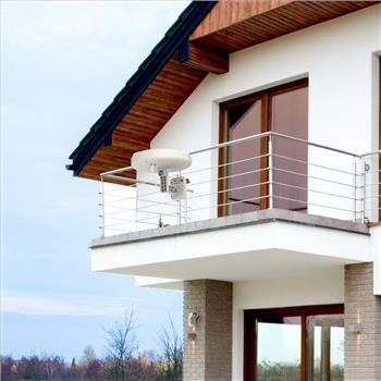 1byone TV Antenna, Amplified Antenna with Omni-directional 360 Degree Reception, 60 Miles Indoor/Attic/Outdoor