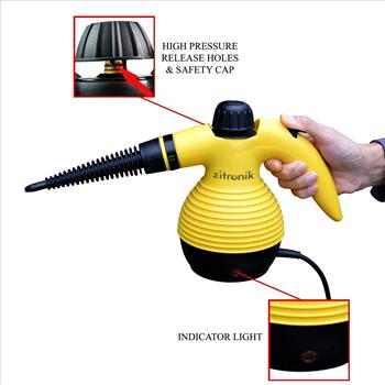 Zitronik Spill-Proof Handheld Multi-PURPOSE Chemical FREE Pressurized Steam Cleaner