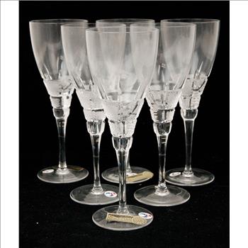 Estate Sale 6pcs Bohemia Crystal Hand Made in Czechoslovakia