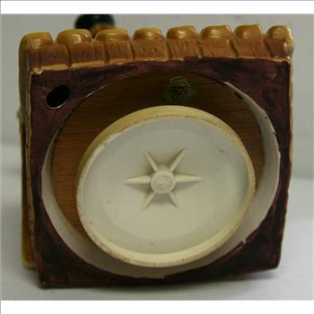 Vintage Fiddler on the Roof  Victorian Era Ceramic Music Box  Figurine Circa 1960