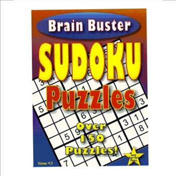 2 Pcs Brain Teaser Sudoku Puzzle Books Volume #12 Over 150 Puzzles and Ultimate Word Finds Vol#190